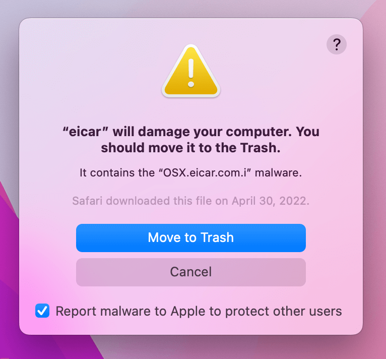 A screenshot of macOS showing